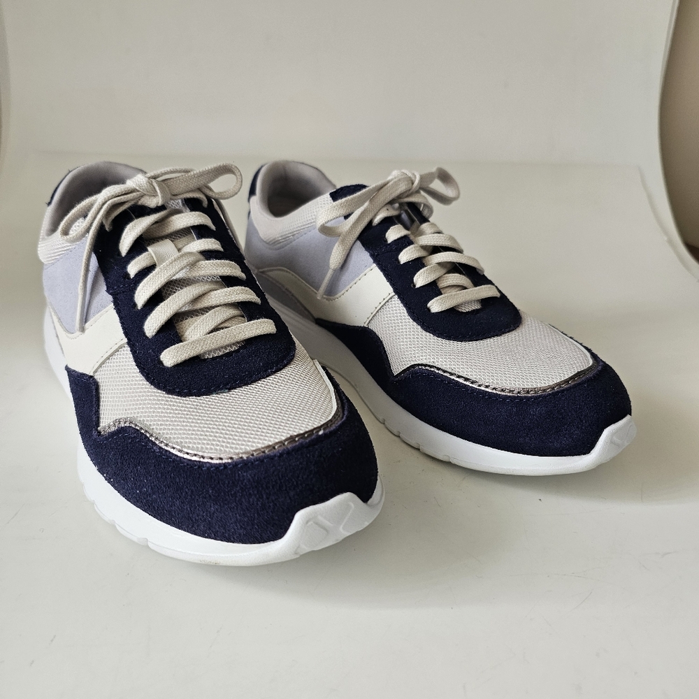 Cole Haan Grand Crosscourt Cooper Light Dark Blue White Runner Sneakers  7.5